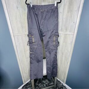 Tactical Bondage Streetwear Cargo Pants Gray